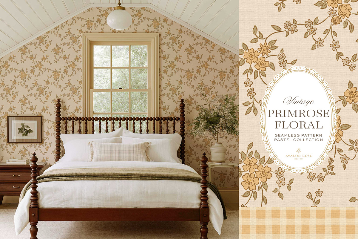 Vintage Ditsy Floral Pastel Patterns, a Pattern Graphic by Eclectic Anthology (Photo 9 of 13)