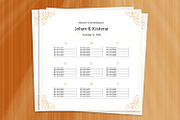 Wedding Seating Chart Template, a Poster Template by retrographix (Thumbnail 1 of 2)