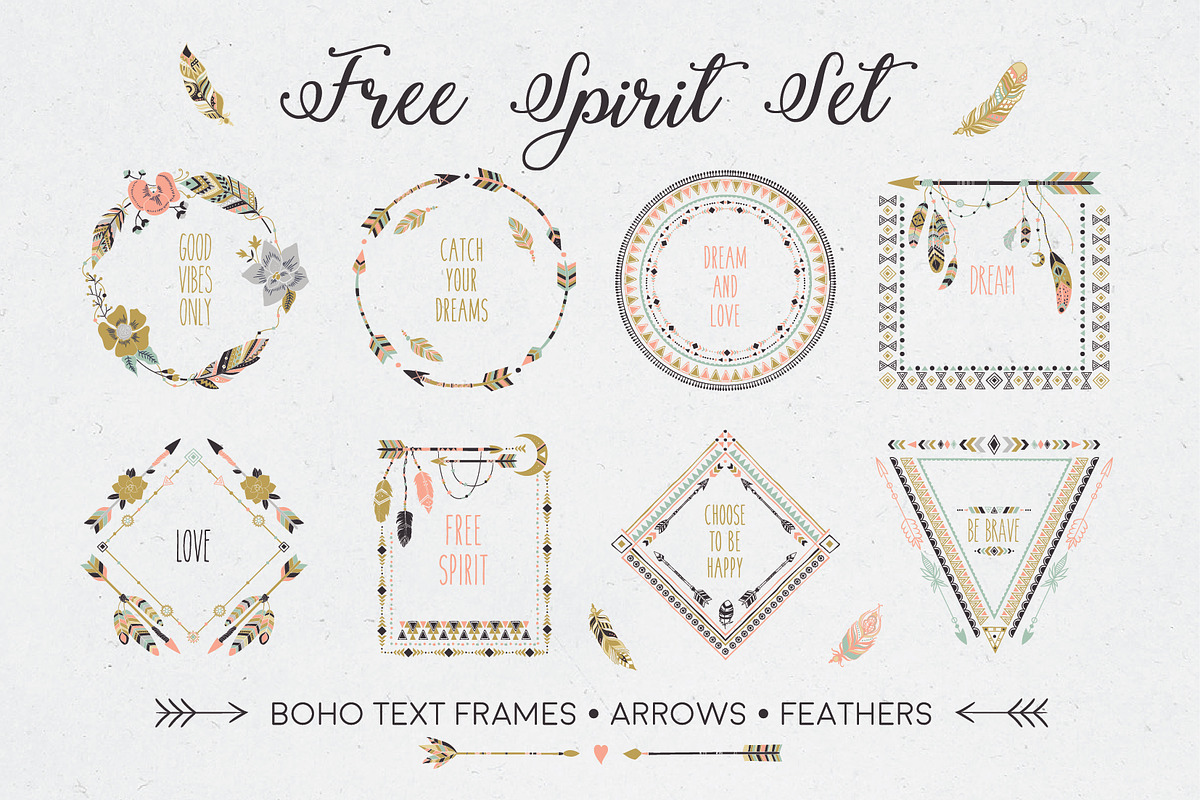 Free Spirit Set, an Object Graphic by Angelina De Sol (Photo 1 of 3)
