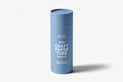 Isolated Craft Paper Tube Mockup, a Product Mockup by Design Squad (Thumbnail 4 of 4)
