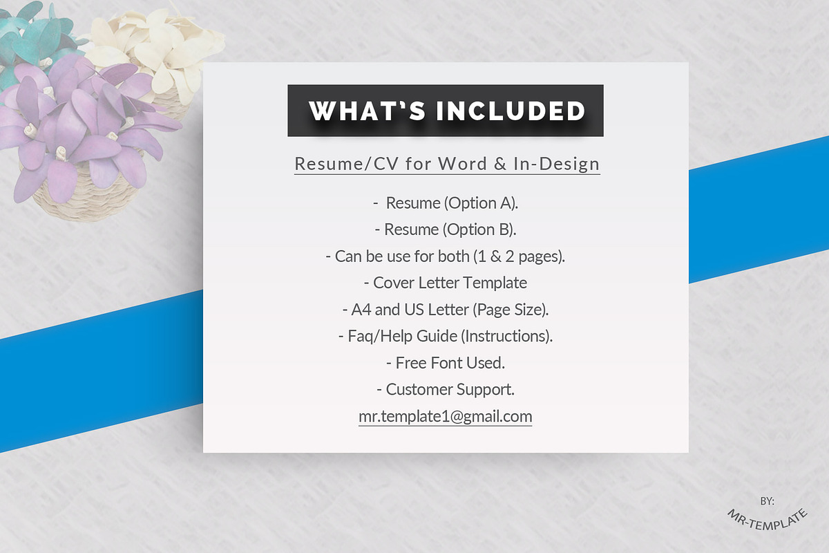 Resume Template / Cv, a Resume Template by Mr-Template (Photo 4 of 4)