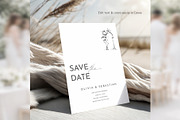 Botanical Save the Date Canva bd011, an Invitation Template by TyphoonStudio (Thumbnail 5 of 10)