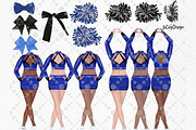 Cheerleaders Clipart, Girls clipart, a Person Illustration by LeCoqDesign (Thumbnail 2 of 8)