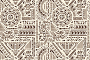 Aztec ornaments backgrounds set, a Decorative Illustration by PaperTrident (Thumbnail 10 of 15)