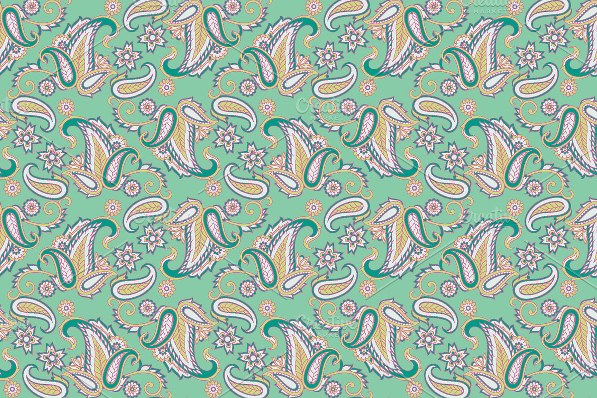 3 Paisley fabric patterns, a Pattern Graphic by antalogiya (Photo 2 of 2)