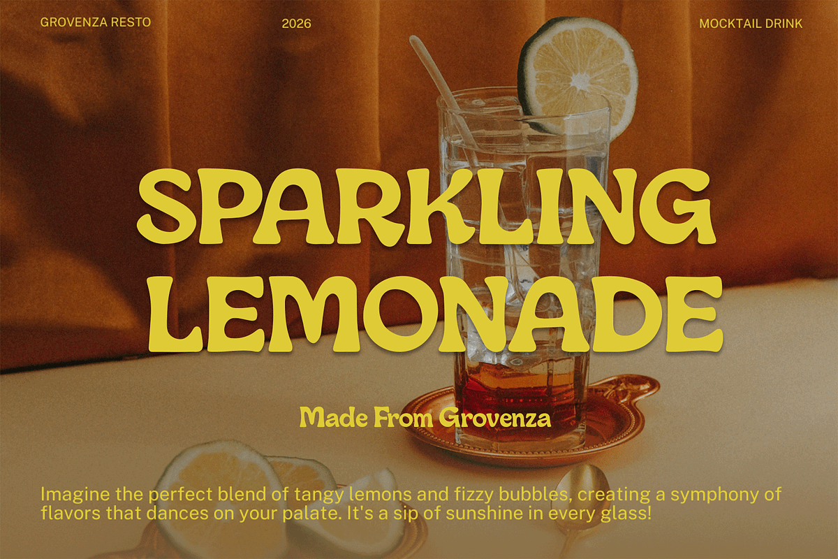 Groveo – Display Retro Font, a Serif Font by overlaytemplates (Photo 3 of 5)