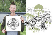 Savanna Animals clip art, an Animal Illustration by Nataliapiache (Thumbnail 7 of 10)