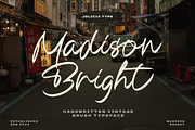 Madison Bright | Handwritten Vintage, a Script Font by Jolicia Type (Thumbnail 1 of 10)