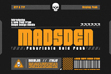 Madsden - Futuristic Font