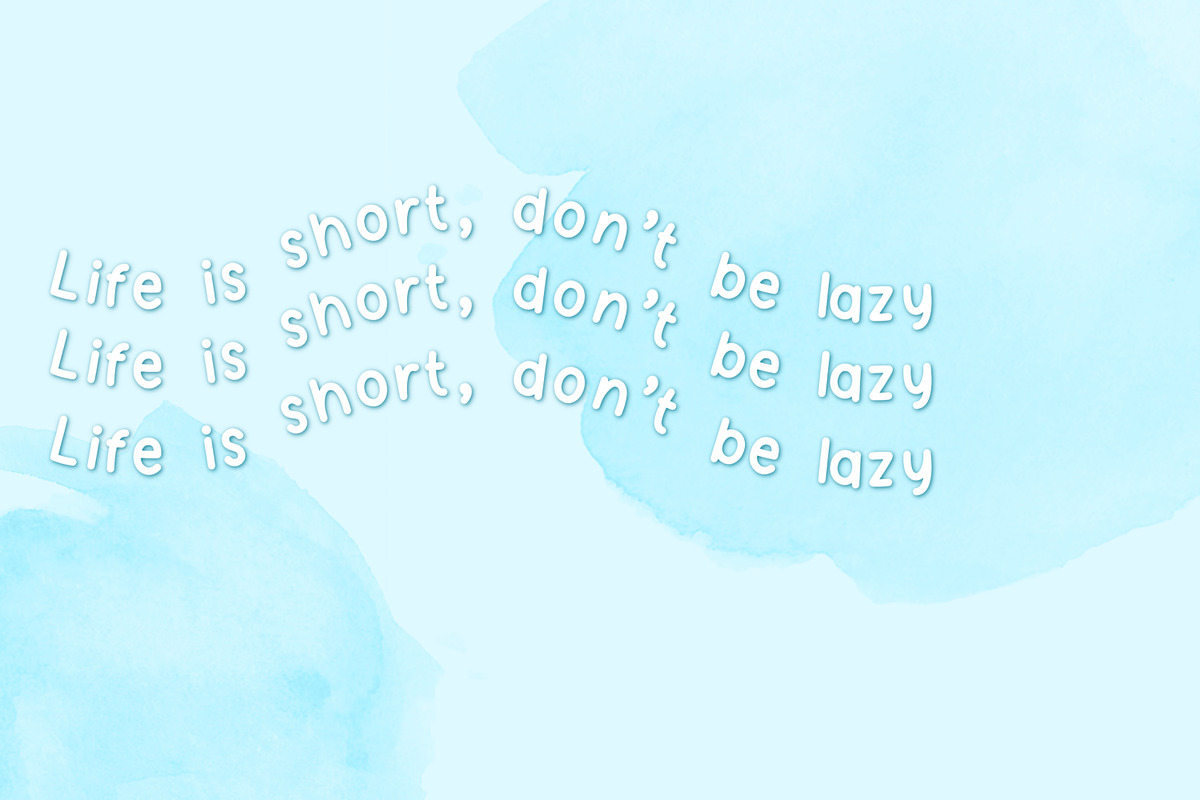 Morning Story cute handwritten font, a Handwritten Font by jyllyco (Photo 4 of 7)