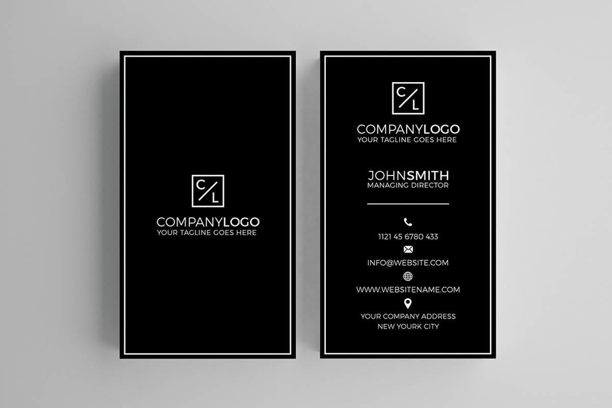 Minimal Modern Business Card V2, a Business Card Template by Shahjhan (Photo 2 of 2)