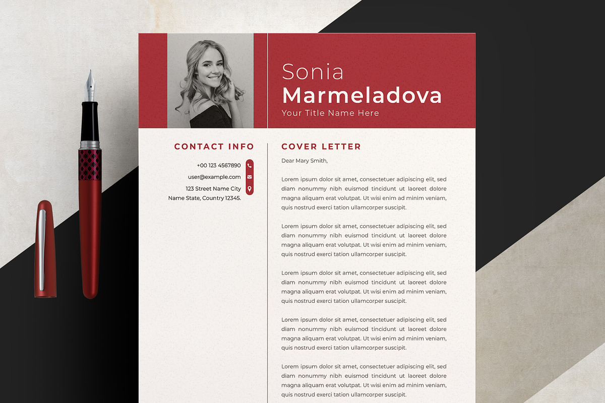 Portfolio Resume for Designers & Art, a Resume Template by ResumeInventor (Photo 4 of 6)