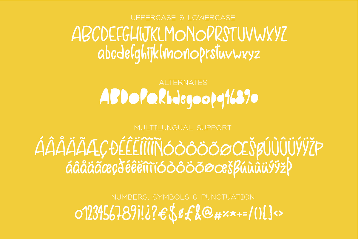 Butter Bee | Playful Kids Font, a Sans Serif Font by Honey & Jazz Co. (Photo 7 of 9)