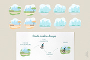 People riding eco electric transport, a Person Illustration by Anna Summer (Thumbnail 4 of 9)