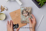 Cute Angel Lace Pages, Mixed Media, a Person Illustration by Digital Art Mahdiseño (Thumbnail 8 of 10)