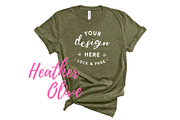 Bella Canvas TShirt Mockups On White, a Shirt Mockup by lock and page (Thumbnail 52 of 92)