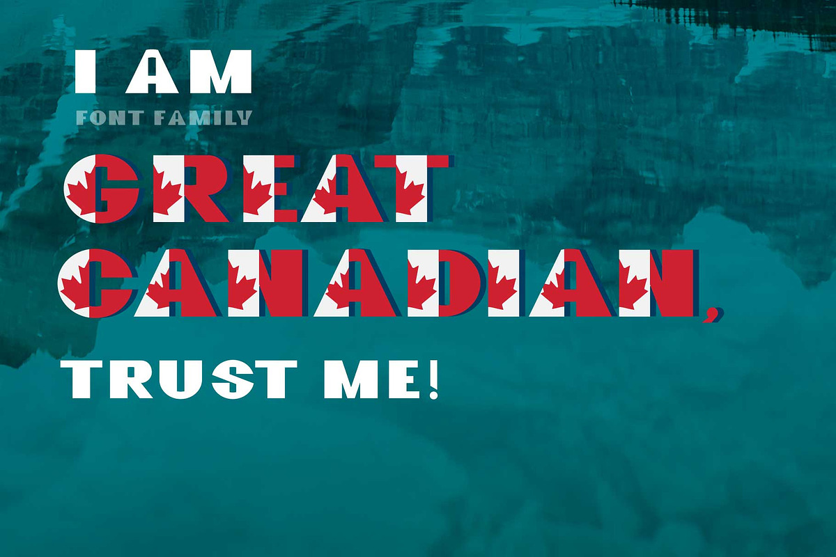 GreatCanadian-font family preview 8