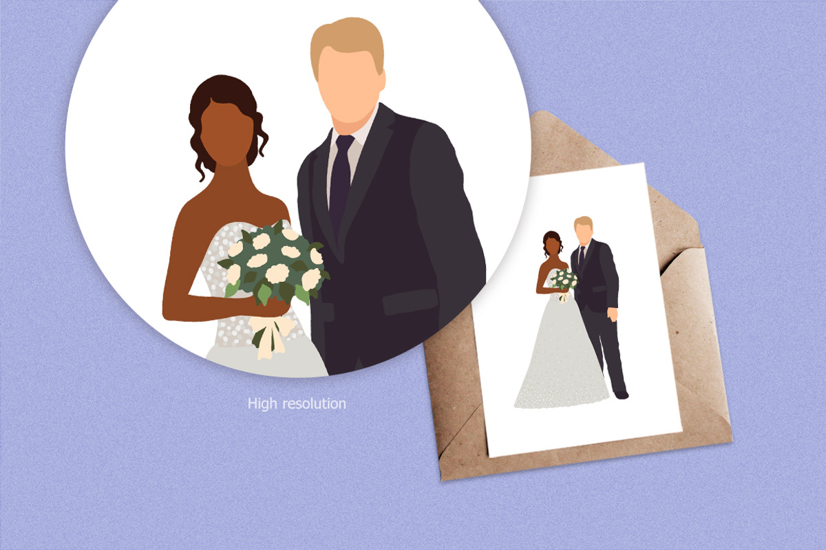 Wedding people bride and groom, an Object Graphic by CreativeByLu (Photo 3 of 7)