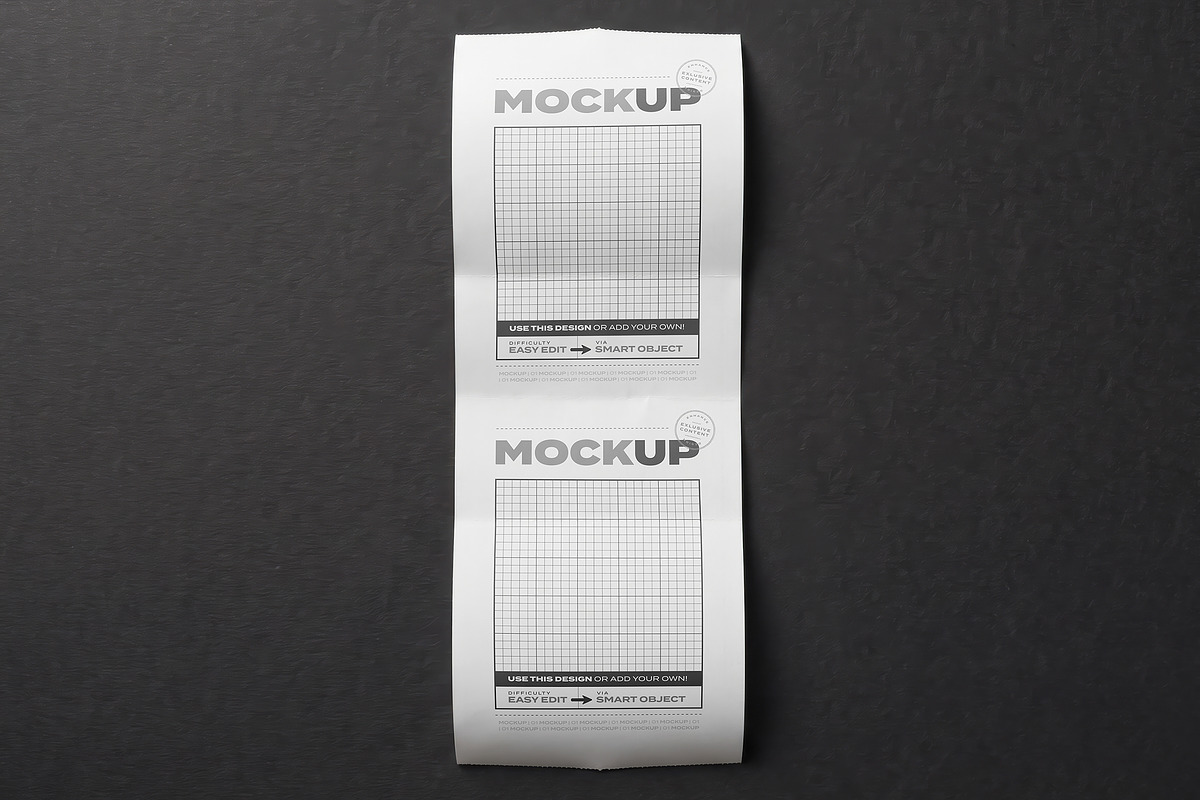 Ticket Receipt Mockups Collection, an Advertising Mockup by Luuqas Design (Photo 3 of 4)