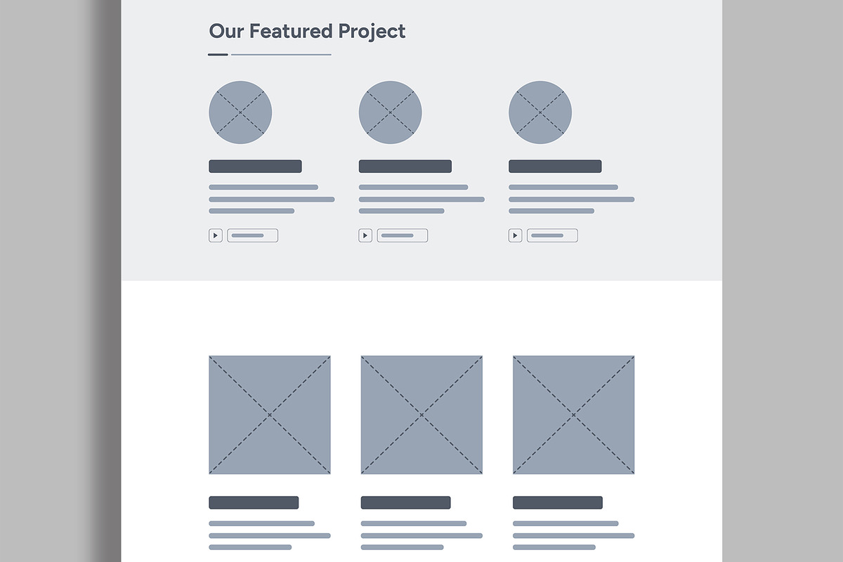Architecture Landing Page Wireframe, a Wireframe Template by MightyDesign (Photo 3 of 9)