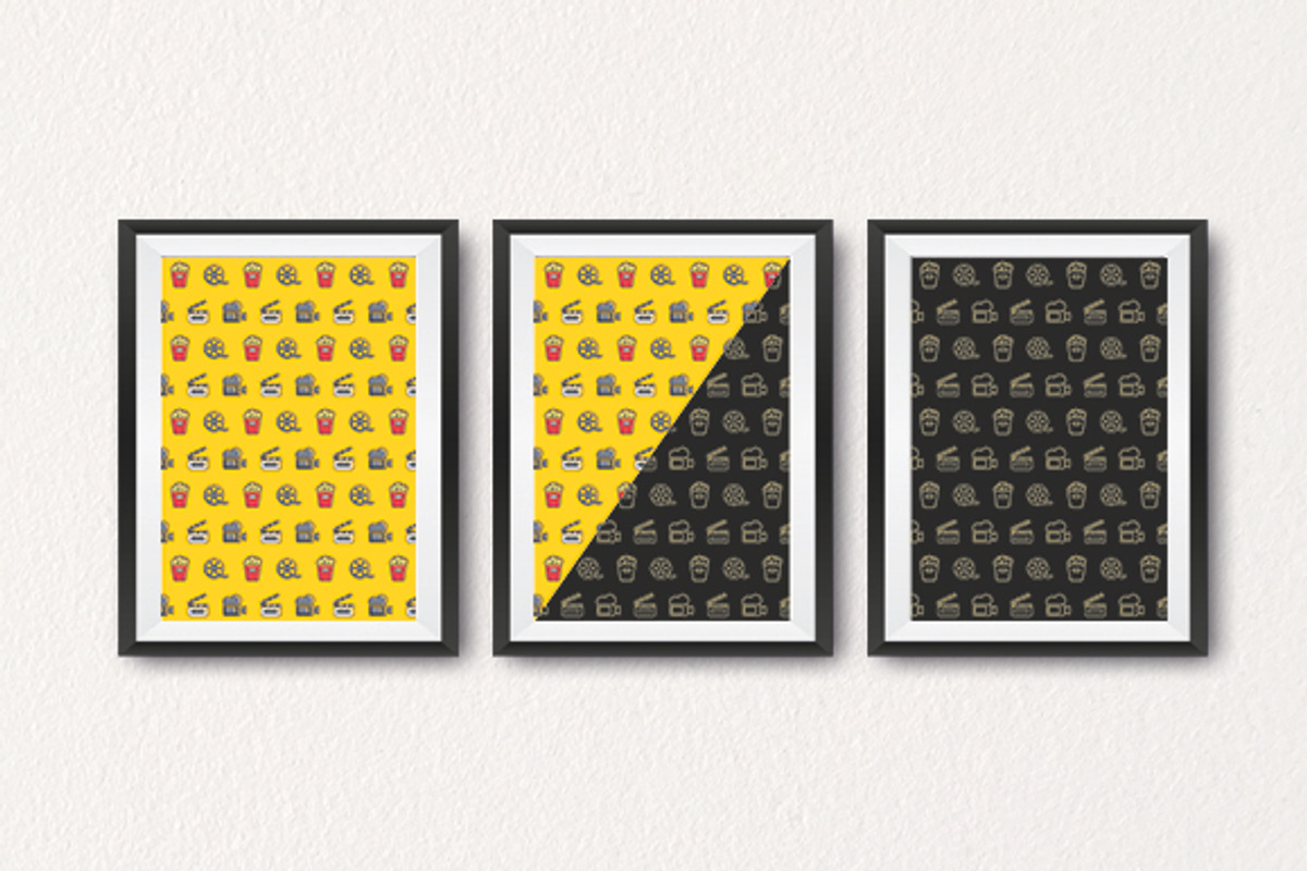 Icon patterns bundle/8 Themes/50%off, a Pattern Graphic by MikeHill (Photo 12 of 12)