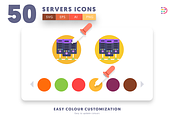 50 Servers Icons, an Icon by Dighital (Thumbnail 8 of 10)