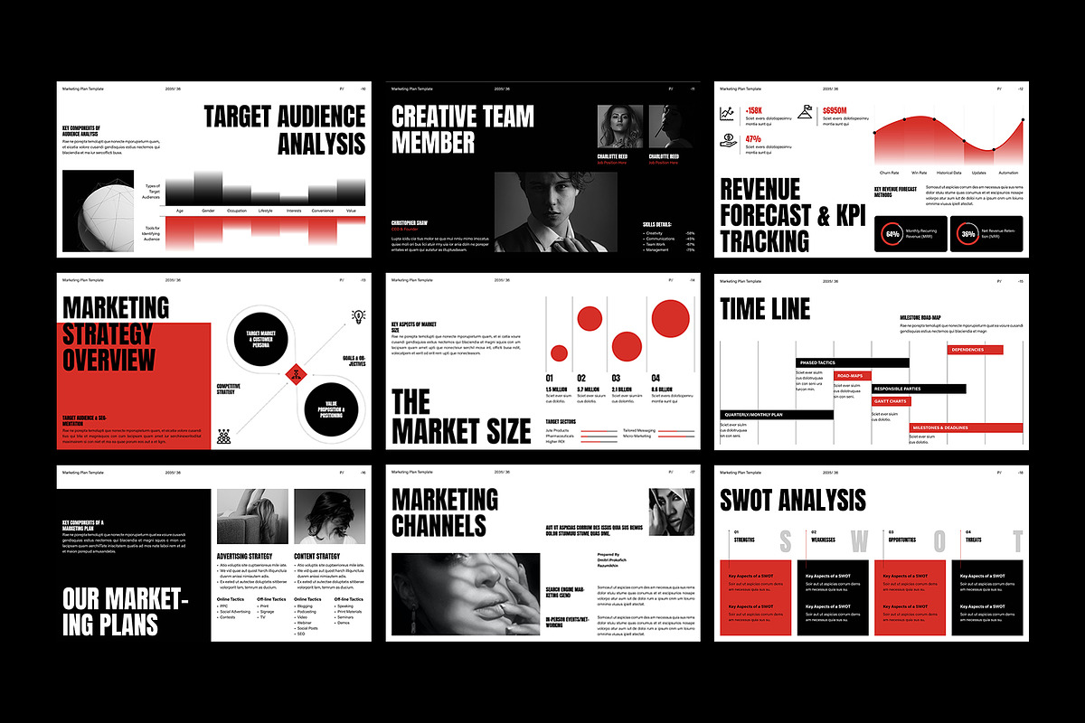 Marketing Plan Presentation Template, a Presentation Template by DesignCrest (Photo 13 of 14)