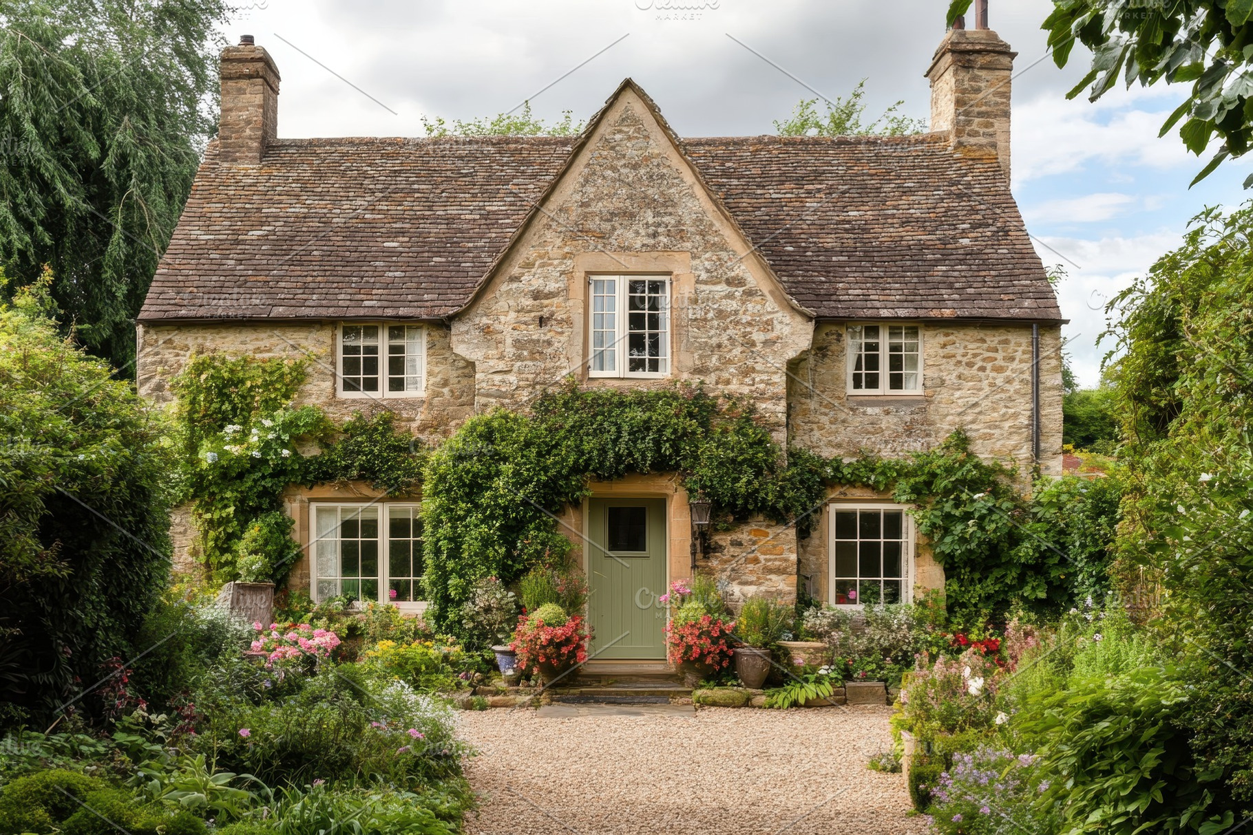 Charming traditional English cottage, a Photo by Iftikhar Alam
