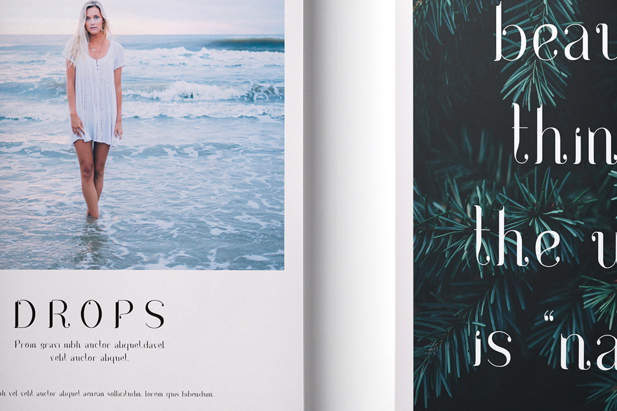 Drops Typeface preview 6