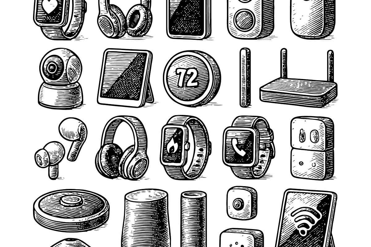 Smart Tech Gadgets Set, an Object Graphic by RT Studio (Photo 4 of 4)