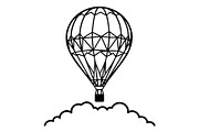 Hot Air Balloon Silhouette Bundle, an Object Illustration by Gaye Art (Thumbnail 15 of 31)