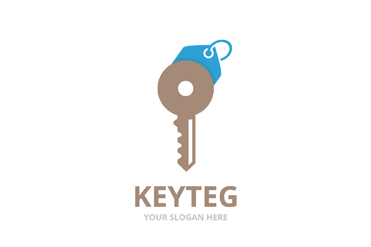Vector key and tag logo combination., a Branding & Logo Template by ...