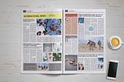 Newspaper Template News, a Magazine Template by GreenDesign (Thumbnail 1 of 5)