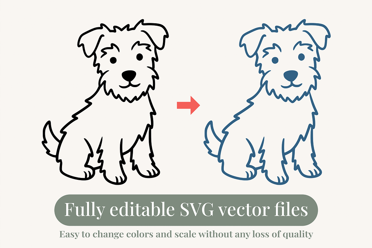 Cute Dog Breed Line Art illustration, an Animal Illustration by Kusumaillustration (Photo 2 of 7)
