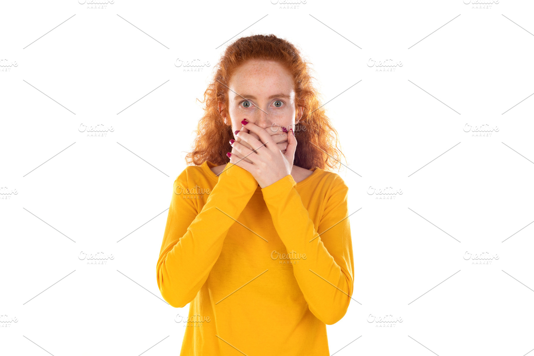 Worried redhear girl, a Person Photo by José Manuel Gelpi