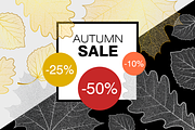 Gold and silver skeleton leaves, an Object Graphic by ekmelica (Thumbnail 3 of 6)