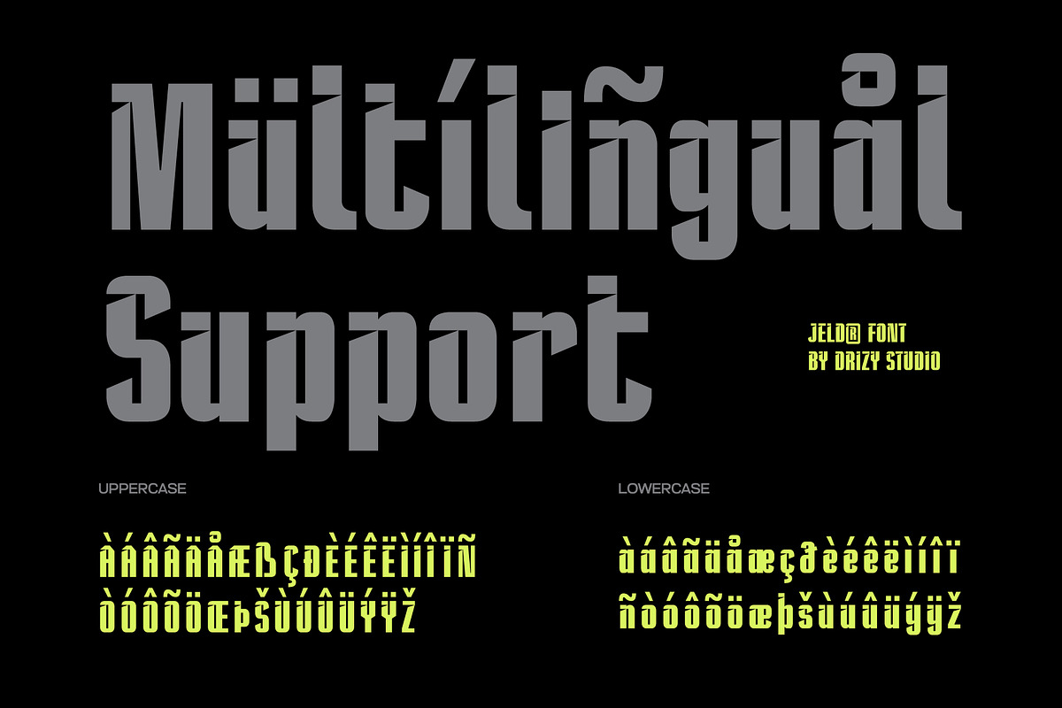 Jeld – Modern Condensed Sport Font, a Sans Serif Font by Drizy (Photo 6 of 10)