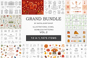 1075 in 1 - GRAND GRAPHICS BUNDLE, an Object Illustration by NatalieArtShop (Thumbnail 1 of 13)