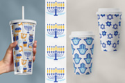 Hanukkah Clipart & Patterns Pack, a Background Graphic by Katrinelly (Thumbnail 13 of 14)