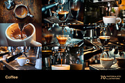 Coffee. 70 images, a Food & Drink Photo by Handmadefont (Thumbnail 8 of 14)