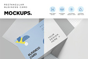 Europe Size Business Card Mockups, an Advertising Mockup by megostudi0 (Thumbnail 4 of 6)