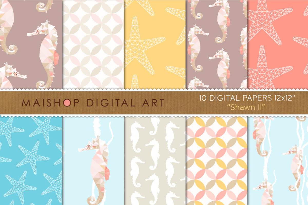 Digital Paper Shawn Set 02