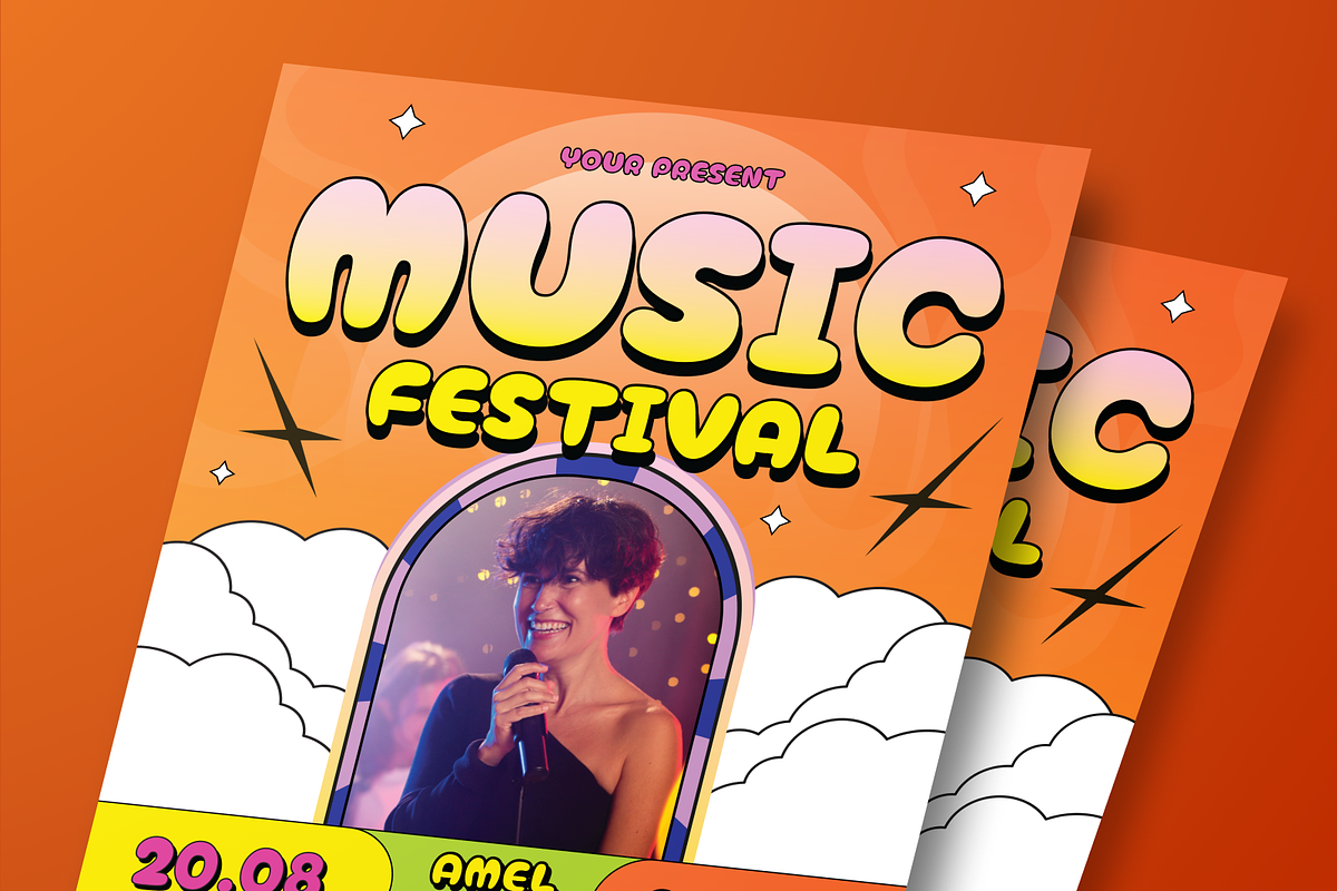 Music Fest Flyer Set, a Flyer Template by Annora Studio (Photo 4 of 6)