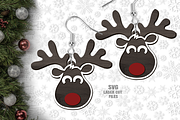 Reindeer Earrings SVG Laser Files, a Graphic by Cloud9DesignSVG (Thumbnail 1 of 2)