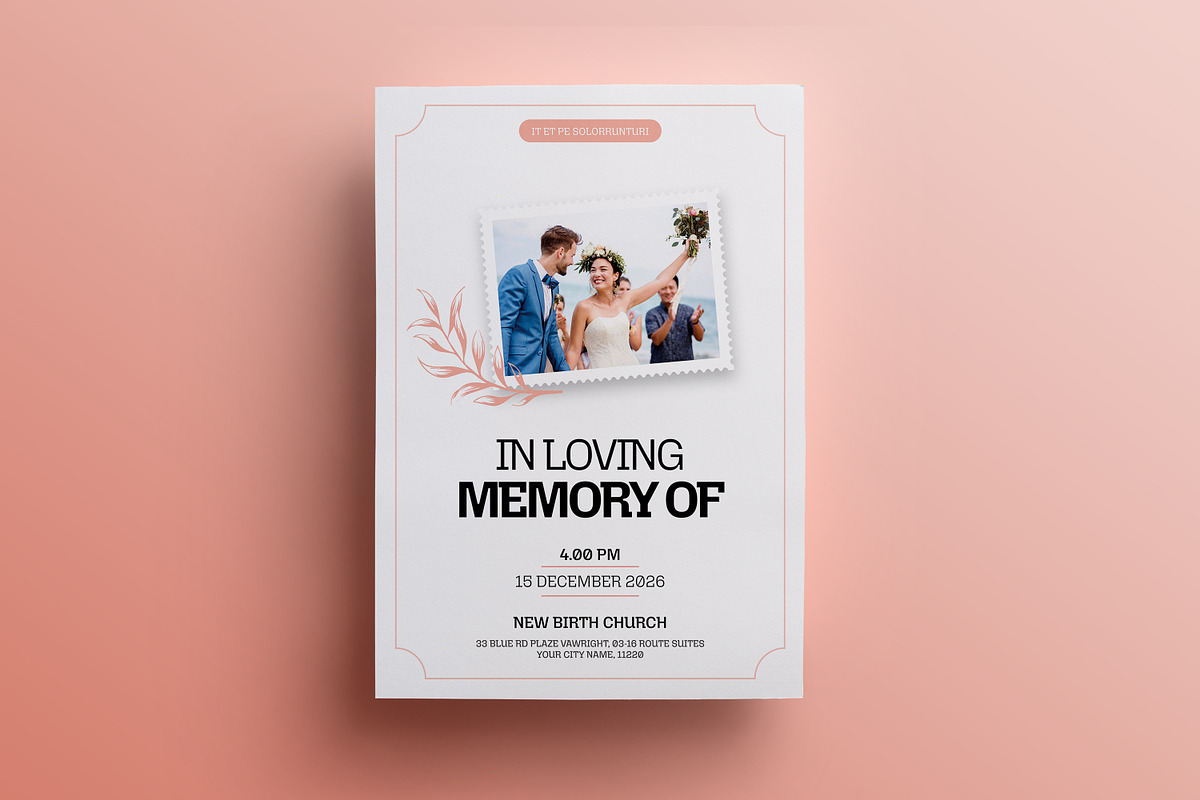 Nature horizontal print template, an Invitation Template by Creatiya Type (Photo 3 of 6)