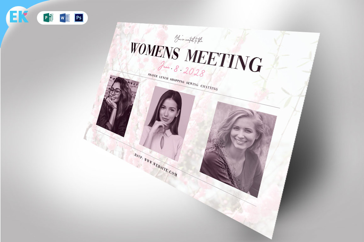 Womens Meeting Invitation, an Invitation Template by Epickita (Photo 1 of 2)