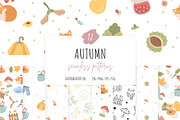Autumn Woodland Patterns, a Pattern Graphic by Palau (Thumbnail 1 of 9)