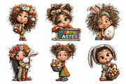 Easter Girl Clipart, an Illustration by Daily.Designs (Thumbnail 4 of 7)