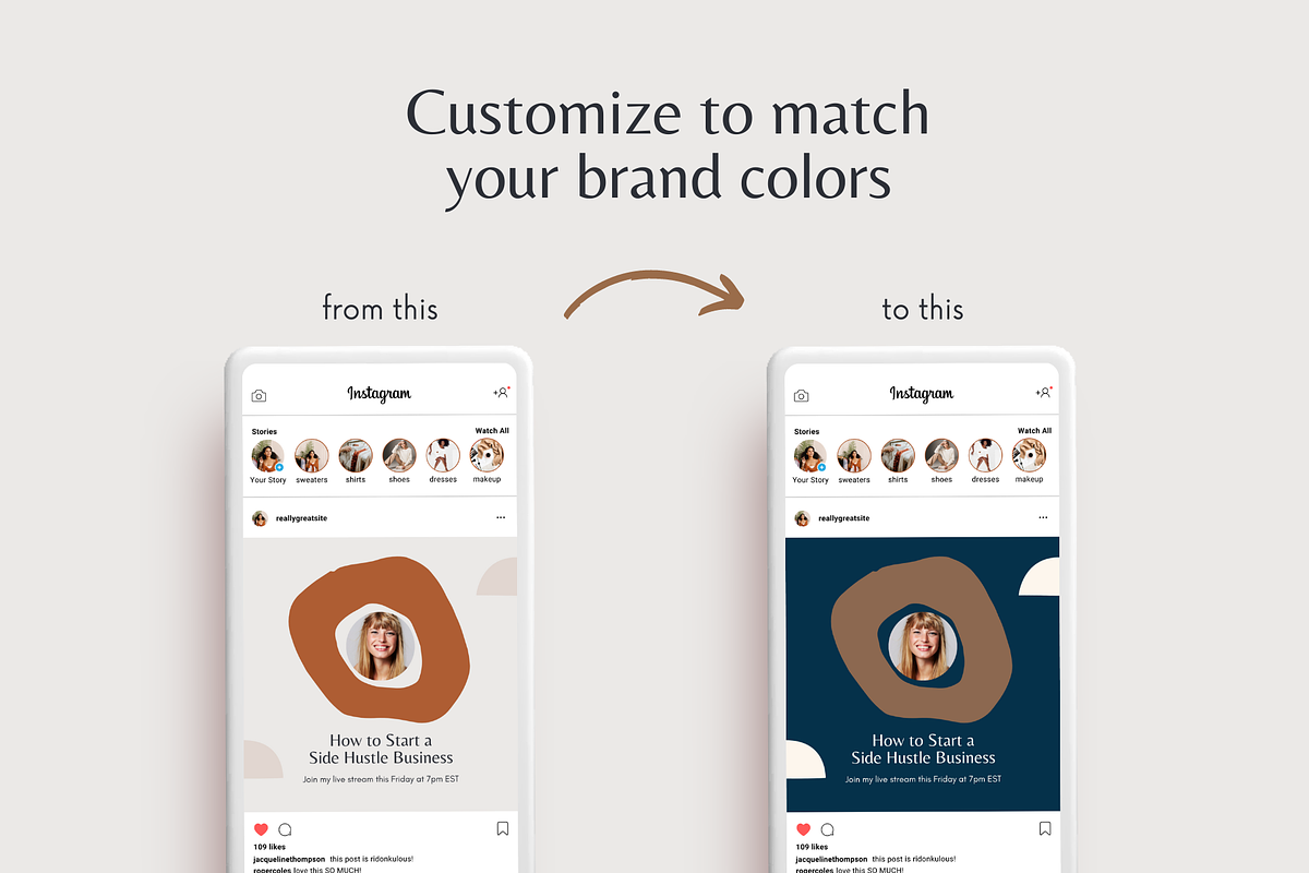Organic Instagram Posts, a Social Media Template by Roger Coles (Photo 8 of 8)