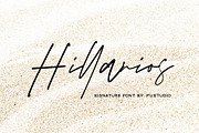 Hillarios, a Script Font by Pustudio (Thumbnail 1 of 7)